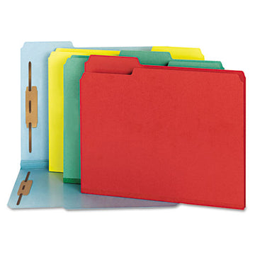 Universal® Deluxe Reinforced Top Tab Folders With Two Fasteners, 1-3-cut Tabs, Letter Size, Red, 50-box freeshipping - TVN Wholesale